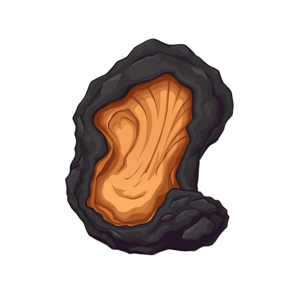 A Cartoon Image of the Mushroom Chaga