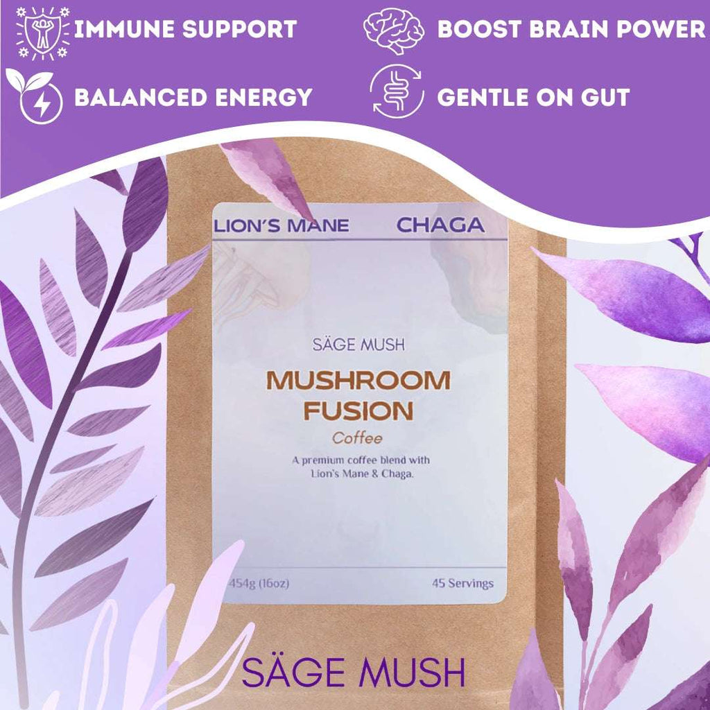 Mushroom Coffee Fusion - Lion’s Mane & Chaga 16oz