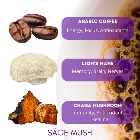 Mushroom Coffee Fusion - Lion’s Mane & Chaga 16oz